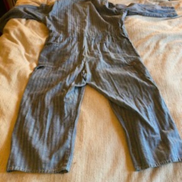 Vintage Striped Jumpsuit/Workwear - Picture 4 of 6